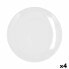 Фото #2 товара Плоская тарелка Bidasoa Glacial Coupe Керамика Белый (27 cm) (Pack 4x)