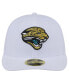 Men's White Jacksonville Jaguars Throwback Logo Omaha Low Profile 59FIFTY Fitted Hat