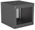 Intellinet Network Cabinet - Wall Mount (Basic) - 9U - Usable Depth 500mm/Width 485mm - Black - Flatpack - Max 50kg - Glass Door - 19" - Parts for wall installation (eg screws and rawl plugs) not included - Three Year Warranty - Wall mounted rack - 9U - 50 kg - 13.2