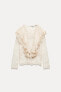 LACE RUFFLE BLOUSE ZW COLLECTION