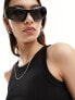 Фото #3 товара Weekday rib fitted tank top in black