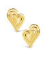 ფოტო #3 პროდუქტის Silver-Tone or Gold-Tone Statement Beating Heart Studs