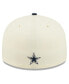 ფოტო #5 პროდუქტის Men's Cream, Navy Dallas Cowboys 2022 Sideline Low Profile 59FIFTY Fitted Hat