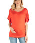 Loose Fit Dolman Maternity Top with Wide Sleeves