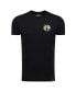 Фото #2 товара Men's Black Boston Celtics Comfy Tri-Blend T-Shirt