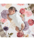 Фото #2 товара Secret Garden Floral Cotton Baby Fitted Crib Sheet - White