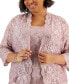 Фото #4 товара Plus Size 2-Pc. Lace Jacket & Sheath Dress Set