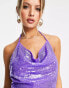 Фото #6 товара 4th & Reckless sequin mini dress in purple