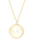 14K Gold Plated Isla Initial Long Locket Necklace