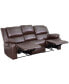 Фото #7 товара Bustle Back Leathersoft Sofa With Two Built-In Recliners