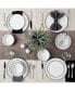 Фото #8 товара Набор посуды для ужина Tabletops Unlimited Black Rim, 12 предметов, сервис на 4 персоны
