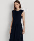 Фото #4 товара Платье Ralph Lauren женское с короткими рукавами из пузырчатого крепа.