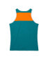 ფოტო #4 პროდუქტის Men's Teal, Orange Miami Dolphins Gridiron Classics Heritage Colorblock Tank Top