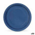 Фото #1 товара Набор посуды одноразовый Algon из картона синего цвета 10 предметов 23 x 23 x 1,5 см (36 штук)