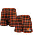 Фото #1 товара Men's Brown and Orange Cleveland Browns Ledger Flannel Boxers