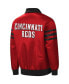 ფოტო #4 პროდუქტის Men's Red Cincinnati Reds The Captain II Full-Zip Varsity Jacket