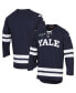 Фото #1 товара Men's Navy Yale Bulldogs UA Replica Hockey Jersey