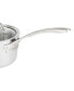 Фото #3 товара Contemporary 3-Ply Stainless Steel 2.4-Quart Sauce Pan with Glass Lid