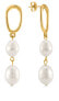 Beautiful gold plated earrings with pearls VAAJDE201462G