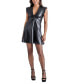 Фото #1 товара Women's Faux-Leather Beckett Dress