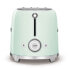 Фото #8 товара SMEG toaster TSF01PGEU (Pastel Green) - 2 slice(s) - Green - Steel - Buttons - Level - Rotary - China - 950 W