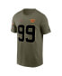 Фото #3 товара Men's Chase Young Olive Washington Commanders 2022 Salute To Service Name and Number T-shirt