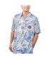 Men's Royal Chicago Cubs Monstera Print Party Button-Up T-Shirt