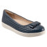 Фото #2 товара Trotters Anna T2256-400 Womens Blue Wide Leather Slip On Loafer Flats Shoes 6