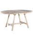 Фото #6 товара Wood Dining Table Round Extendable Dining Table For Dining Room (Natural Wood Wash)