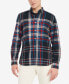 ფოტო #4 პროდუქტის Men's Gradient Check Regular-Fit Long-Sleeve Button-Down Shirt