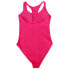 Puma Racerback OnePiece Swimsuit Womens Pink Casual Athletic 85926501