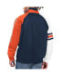 ფოტო #2 პროდუქტის Men's Navy, Orange Houston Astros Elite Raglan Half-Zip Jacket