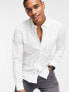 Only & Sons slim fit button down oxford shirt in white M - фото #1