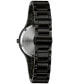ფოტო #3 პროდუქტის Women's Millennia Diamond Accent Black Ceramic Bracelet Watch 35mm