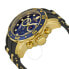 Фото #2 товара Мужские наручные часы с черным браслетом Invicta Chronograph Blue Dial Black Rubber Mens Watch 6983