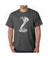 Фото #1 товара Men's Word Art T-Shirt - Types of Snakes