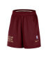 Men's and Women's Wine Cleveland Cavaliers Warm Up Performance Practice Shorts