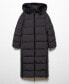 Фото #1 товара Women's Faux Fur Hood Quilted Coat