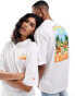 Фото #1 товара New Era unisex fruit graphic back t-shirt in white