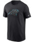 Фото #3 товара Men's Black Carolina Panthers Primary Logo T-shirt