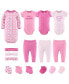 Фото #1 товара Костюм для малышей The Peanutshell Набор одежды для новорожденных Розовый 16 предметов