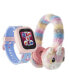 V3 Girls Pink Silicone Smartwatch 42mm Gift Set