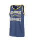 Men's Royal Los Angeles Chargers Upload Franklin Tank Top Синий, XL - фото #3