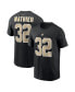 Men's Tyrann Mathieu Black New Orleans Saints Player Name and Number T-shirt