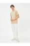 Фото #8 товара Футболка Koton Basic Slim Fit Beige