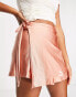 Фото #6 товара Puma wrap detail mini skirt in soft pink