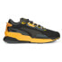 Фото #1 товара Puma Extent Nitro Tech Lace Up Mens Black, Yellow Sneakers Casual Shoes 3901920