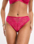 Ann Summers Casablanca highwaisted brazilian brief in pink