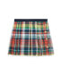 ფოტო #1 პროდუქტის Toddler and Little Girls Pleated Cotton Madras Skirt