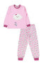 Kız Çocuk Pijama Takımı 10-13 Yaş Fondan Pembe